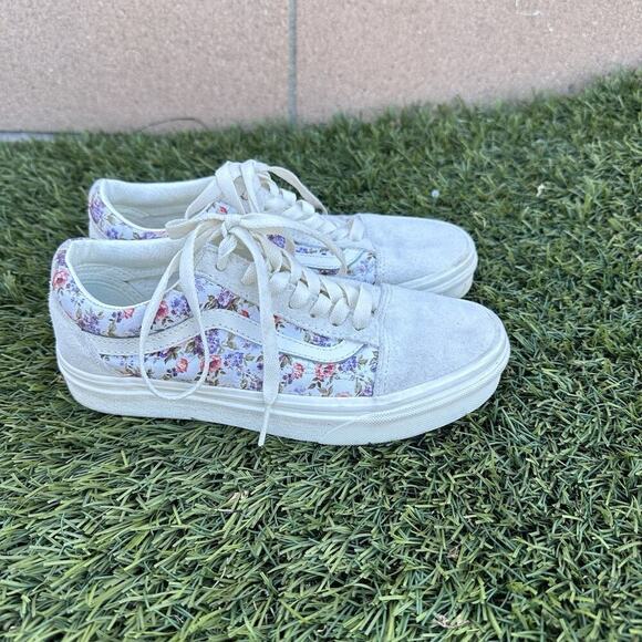 NWOB Vans Sk8 Low Vintage Floral Print Shoe US Size: 5.5 women/teens spring - Picture 4 of 7